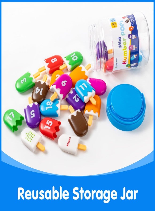 Odoorgames Numbers 1-20 Popsicles - Fun Number Toys for Kids Ages 3-5, Learning Numbers & Words for Toddlers, Preschool Number Recognition Games - Image 5
